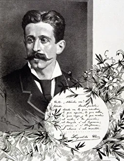 Images Dated 8th May 2007: Leopoldo Cano (1844-1934) Spanish writer, engraving by A