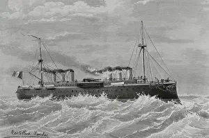 Rough Seas Prints: 'Lepanto', Ironclad battleship built for the Italian Regia Marina