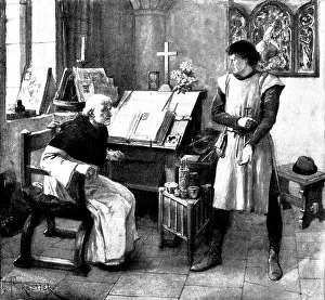 Monks Prints: The Lepers Window: 'He knows it not himself