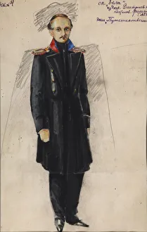 Bela Prints: Lermontov. Costume design for the opera Bela by A. Alexandrov, 1946. Artist: Dmitriyev
