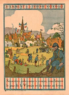 Les affiches illustrees du deuxieme emprunt; 2eme Emprunt de la Defense Nationale, 1916. Creator: Unknown