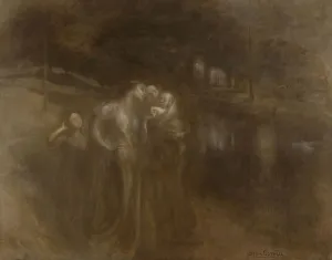 Carriere Eugene Prints: Les âges de la vie : les jeunes mères, between 1897 and 1900. Creator: Eugene Carriere