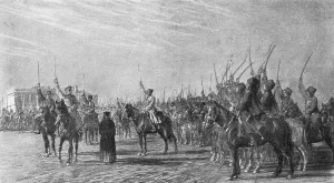 Les Aigles du Tsar; visions de guerre sur le front Russe, 1915. Creator: Unknown