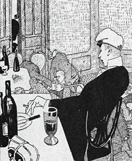 Line Drawing Prints: Les allemands peints par eux-memes et par les neutres; Voila tout mon futur