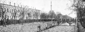 Eleventh Month Prints: Les allies a Monastir; defile de prisonniers bulgares