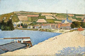 Paul Victor Jules Signac Prints: Les Andelys, Cote d Aval, 1886. Creator: Paul Signac