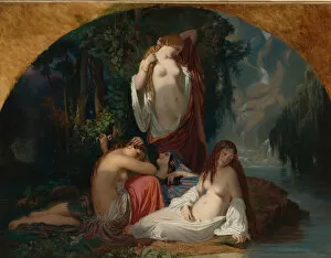 Images Dated 21st November 2017: Les baigneuses (Les filles de la source), ca 1842