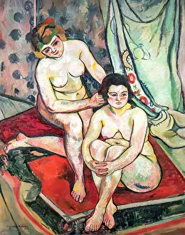 Suzanne 1865 1938 Prints: Les Baigneuses (The bathers), 1923. Creator: Valadon, Suzanne (1865-1938)