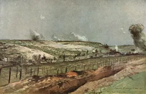 Les Batailles de l'Artois; Notre-Dame-de-Lorette et Ablain-Saint-Nazaire, 1915. Creator: Francois Flameng