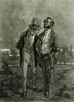 Rops Felicien Prints: Les Bourgeois, 1856. Creator: Félicien Rops
