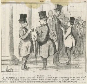 Stocks And Shares Prints: Les Boursicotières. Me trouvez-vous bien... 19th century. Creator: Honore Daumier