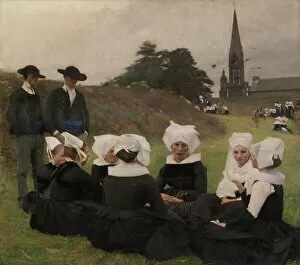 Les Bretonnes au Pardon, 1887. Creator: Dagnan-Bouveret, Pascal Adolphe Jean (1852-1929)