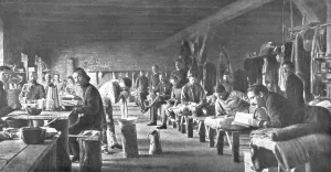 Dormitory Prints: Les camps de represailles; au camp de Szczuezyn - que se prononce Tchoutchine - en