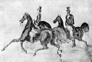 Paul George Prints: Les Cavaliers, (1930). Artist: Constantin Guys