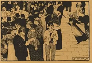 Lix Vallotton Gallery: Les Chanteurs (The Singers), 1893. Creator: Félix Vallotton