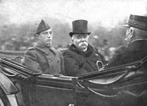 Les chefs d'etat Allies a Paris; L'arrivee des souverains belges, le 5 decembre: la reine... 1918. Creator: Unknown