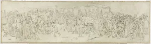 Boilly Louis Leopold Prints: Les coucous sur le quai des Tuileries, c1805. Creator: Louis Leopold Boilly