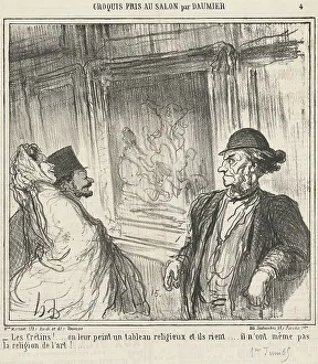 Philistine Prints: Les crétins!... On leur peint un tableau religieux