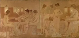 Adjusting Prints: Les Danseuses, between 1905 et 1909. Creator: Fernand Pelez
