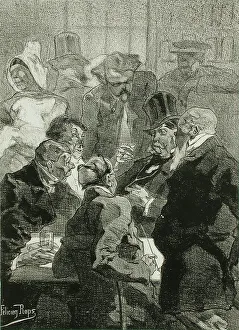 Les Derniers Flamands, 1857. Creator: Félicien Rops