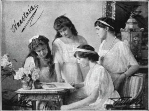 Maria Alexandrovna Romanova Prints: Les derniers jours des Romanof; Les quatre grandes-duchesses en 1914