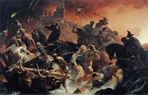 Volcanic Prints: Les Derniers jours de Pompéi, between 1834 and 1850. Creator: Frédéric Schopin
