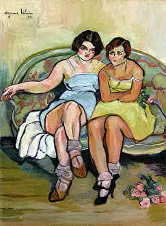 Suzanne 1865 1938 Prints: Les Deux Sœurs (The Two Sisters), 1928. Creator: Valadon, Suzanne (1865-1938)