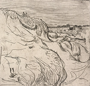 Sand Dune Prints: Les Dunes (The Dunes), 1893. Creator: Roderic O'Conor
