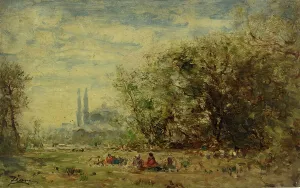 Ziem Felix Prints: Les eaux douces d'Asie, environs de Constantinople