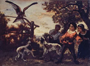 De La Pena Prints: Les enfants au faucon, c.1850. Creator: Narcisse Virgile Diaz de la Pena