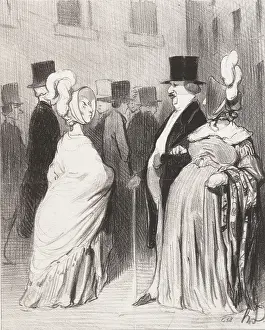 Les Etrangers a Paris: Les Etrangers devisages par eux memes, 1844. Creator: Honore Daumier