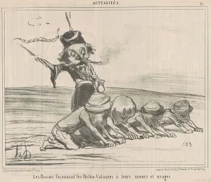 Enslaved People Prints: Les facconnant les Moldo-Valaques... 19th century. Creator: Honore Daumier