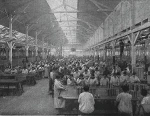 Shells Prints: Les femmes dans les usines de guerre; Un atelier de femmes dans une usine