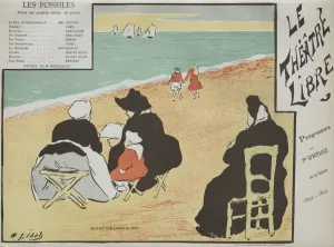 Les Fossiles (Program from Theatre Libre), 1892. Creator: Henri Gabriel Ibels (French