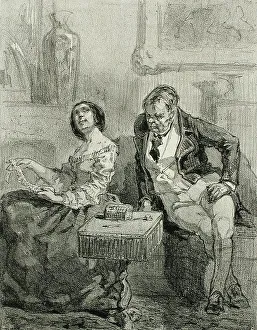 Uylenspiegel Prints: Les Framboisy, 1856. Creator: Félicien Rops