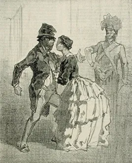 Rops Felicien Prints: Les Framboisy, 1856. Creator: Félicien Rops