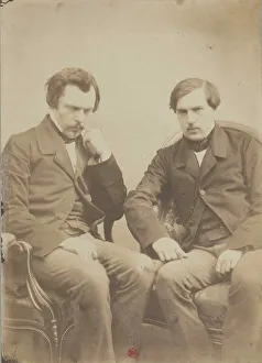 Les freres Goncourt (The Goncourt brothers), ca 1855. Creator: Tournachon, Adrien (1825-1903)