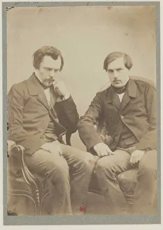 Ca 1855 Prints: Les freres Goncourt (The Goncourt brothers)