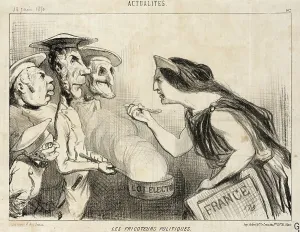 Taste Prints: Les Fricoteurs Politiques, 13 June 1850. Creator: Honore Daumier