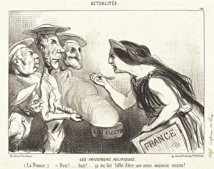 Cookery Prints: Les Fricoteurs politiques, 1850. Creator: Honore Daumier
