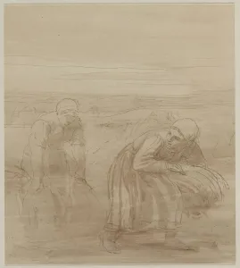 Les Glaneuses, 1800s. Creator: Alphonse Legros (French, 1837-1911)