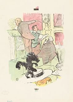 Plumed Gallery: Les grands concerts de l opera, 1895. Creator: Henri de Toulouse-Lautrec