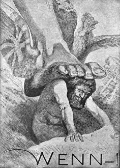 Crushing Prints: Les Heures d'Angoisse; Wenn!': composition desesperee publiee par l'Illustrirte