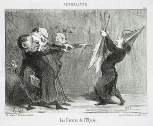Oath Prints: Les Horaces de l'Elysée, 1851. Creator: Honore Daumier