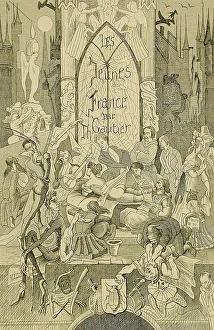 Strangulation Prints: Les Jeunes France, 1866. Creator: Félicien Rops