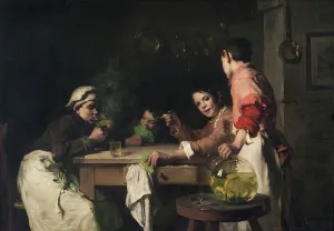 Lemons Prints: Les joueurs de cartes, c.1897. Creator: Claude Joseph Bail