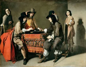 Dice Prints: Les Joueurs de tric-trac (The Tric Trac players)