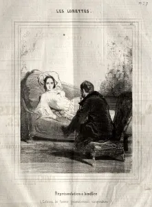 Les Lorettes, 1842. Creator: Paul Gavarni (French, 1804-1866)