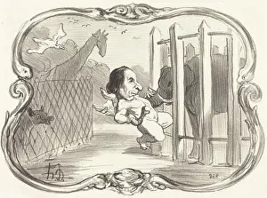 Enclosure Prints: Les Malheurs du chimiste Dumas, 1851. Creator: Honore Daumier