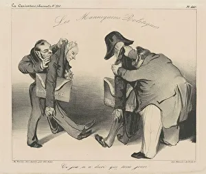 Puppets Prints: Les Mannequins Politiques, 19th century. Creator: Honore Daumier